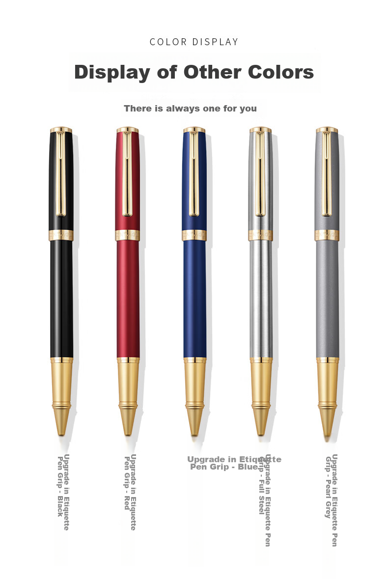 MONTAGUT Ballpoint Pen, Business Signature Pen for Men And Women, High-End Office Practical Pen, Commemorative Gift Pen, Lijie Series Black Liya 15