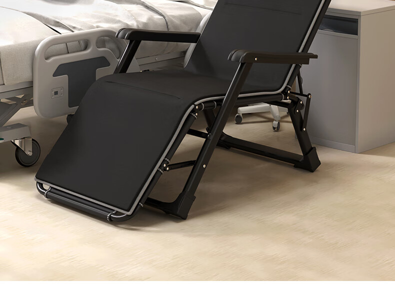 Wenna Folding Chair Bed, Office Nap Bed, Single Bed, Nap Chair, Sleeping Chair, Accompanying Care Bed, Camp Bed, Thickened Cotton Pad 11
