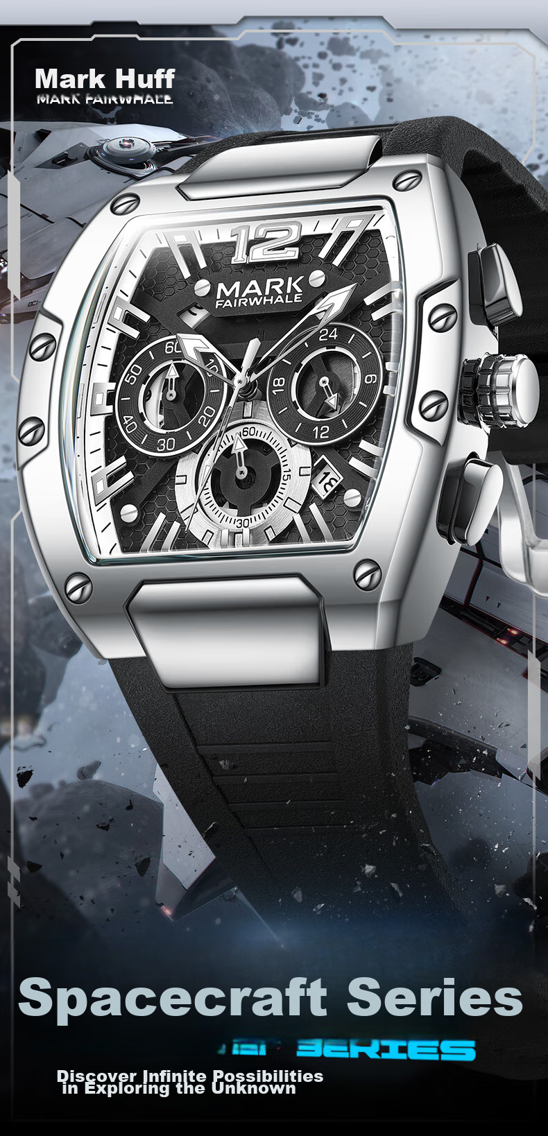 MARK FAIRWHALE Interstellar Watch, Men's Mechanical Style, Top Ten Famous Watches for Students, 2026 New Model Wristwatch, National Watch Brand, Birthday Gift for Boyfriend 1