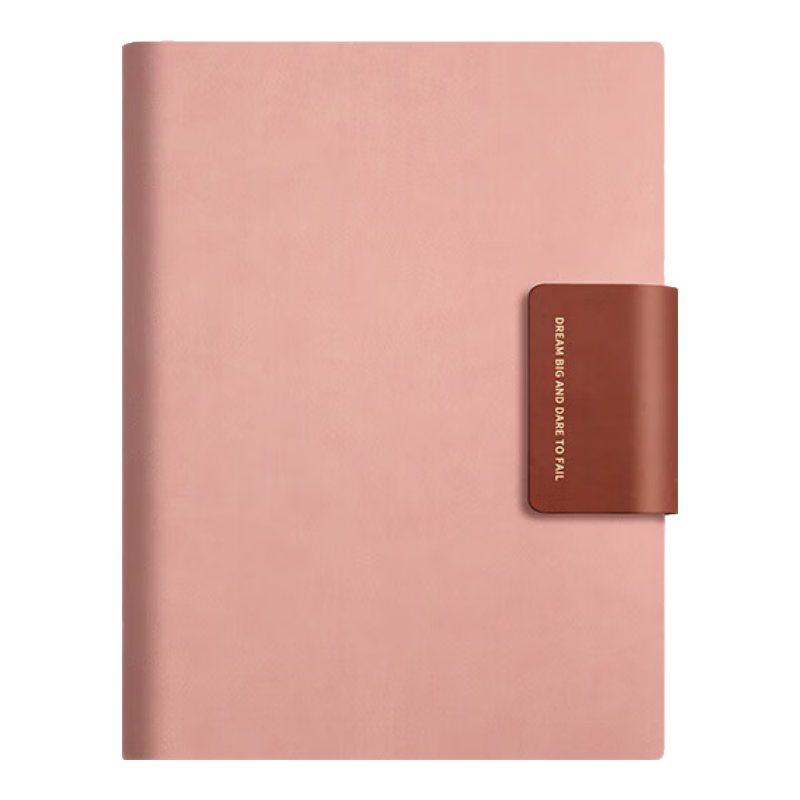 Ujia Blank Loose-Leaf Notebook, A4 Large Size, Thick Cover with Stamp, High-Quality Soft Leather, Detachable Cover, for Research Notes, Drafts, And Sketching, Sunset Red