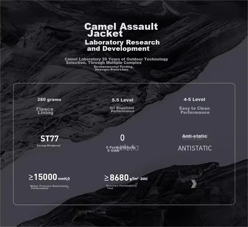 CAMEL [Wang Junkai's Choice] CAMEL King's Armor Three-In Jacket for Men And Women, Windproof And Waterproof Mountaineering Coat for Autumn And Winter 6