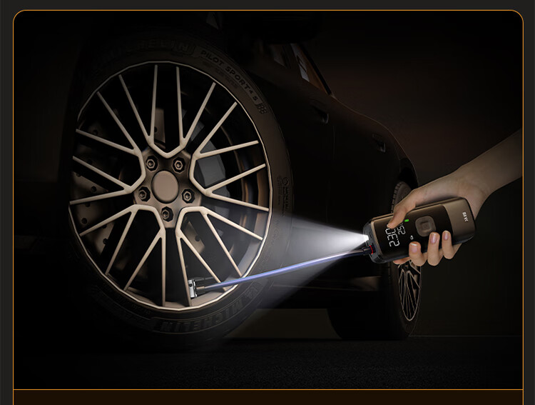 NEWO Car Air Pump, Tire Inflator for Vehicles, Bicycle And Electric Bike, Portable Wireless Pressure Gauge, Lixiang I9 25
