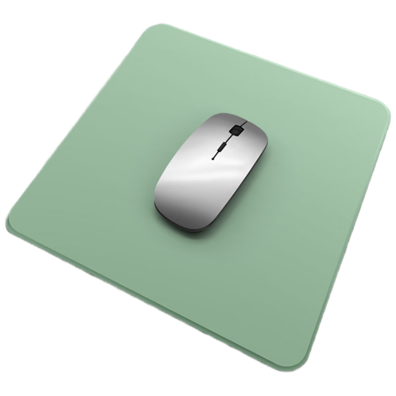Jiasu Liquid Silicone Leather Mouse Pad, Office Desk Odorless Small Size Laptop Wrist Rest Mouse Pad, Mint Gree