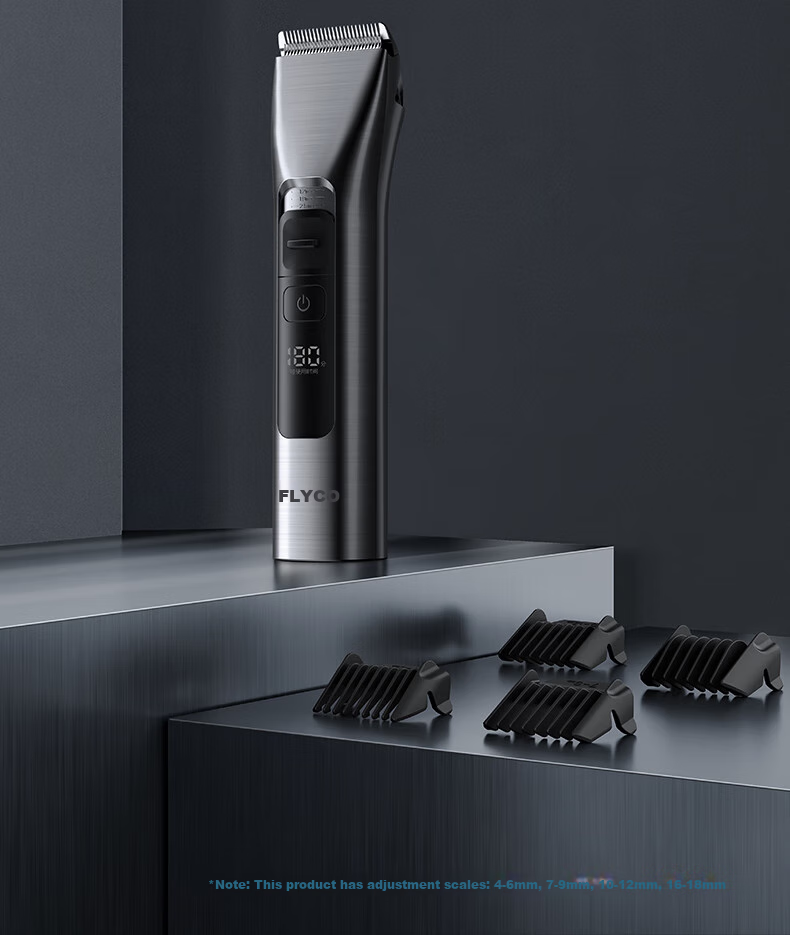 FLYCO Electric Hair Clipper FC5916, Professional Smart Electric Trimmer for Adults And Children, Home-Use Hair Cutting Scissors, Self-Haircut Tool, Barbering Equipment, Men's Holiday Gift 12