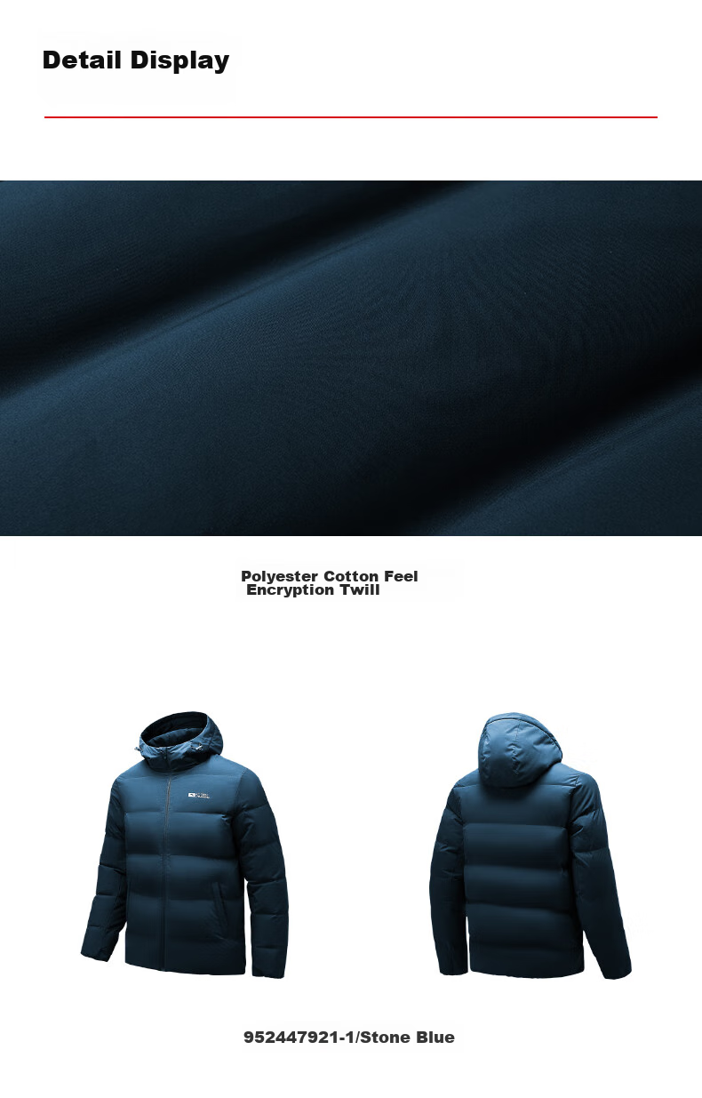 ANTA Bread Down Jacket | Short Hooded Down Coat Men Winter New Duck Down Warm Puffer Water-Repellent Jacket 22
