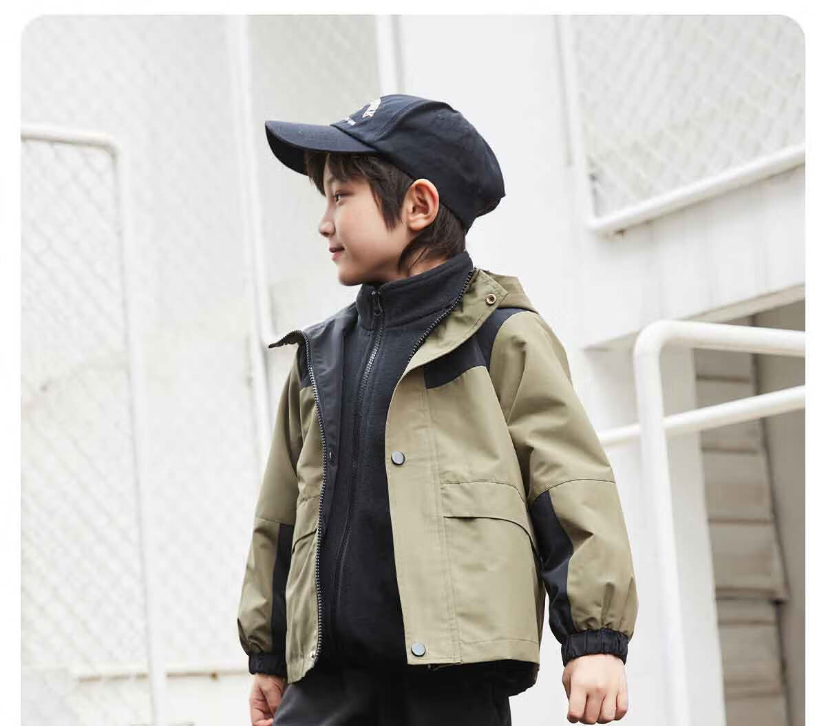 Baleno Boys' Pants Spring And Autumn 2026 Style, Children's Outdoor Sports Waterproof Cargo Pants, Hiking Pants, Kids' Tapered Casual Trousers 26