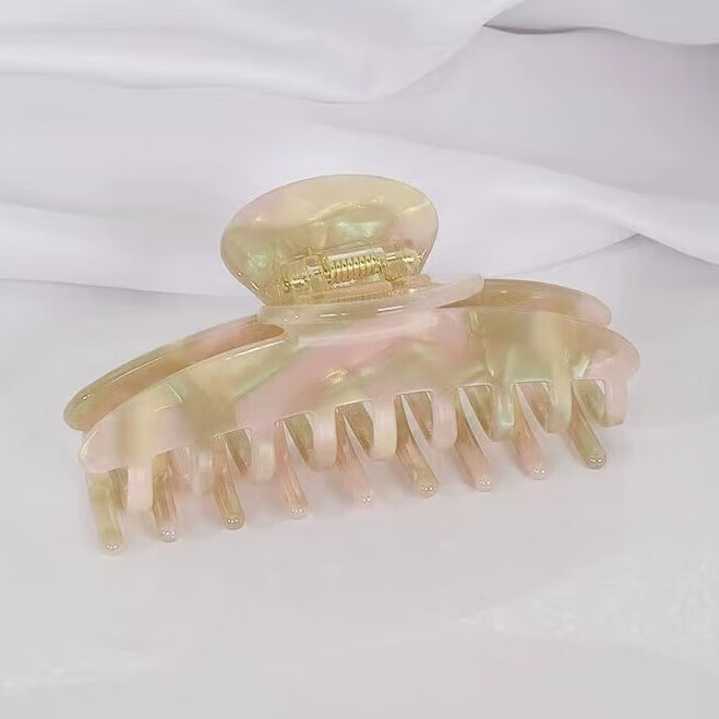 CHIMERA Vintage French Acetate Hair Claw Clip for Women, High-End Hairpin, Back of Head Shark Clip, Mid-Autumn Festival Gift
