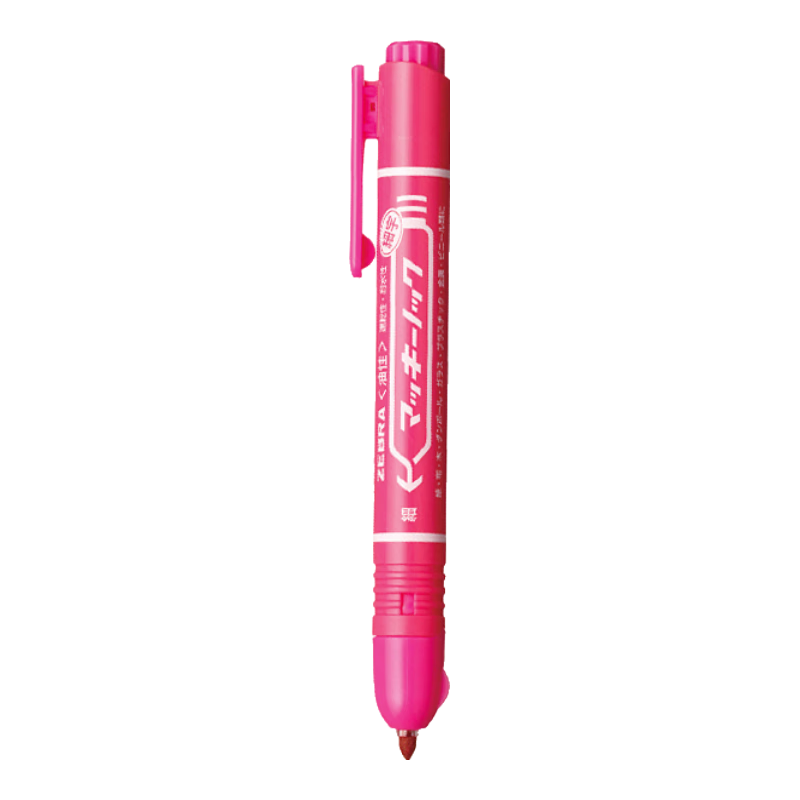 ZEBRA Retractable Marker Pen, Oil-Based Colorful Marker/logistics Chalky Pen/signature Pen, P-YYSS6, Pink