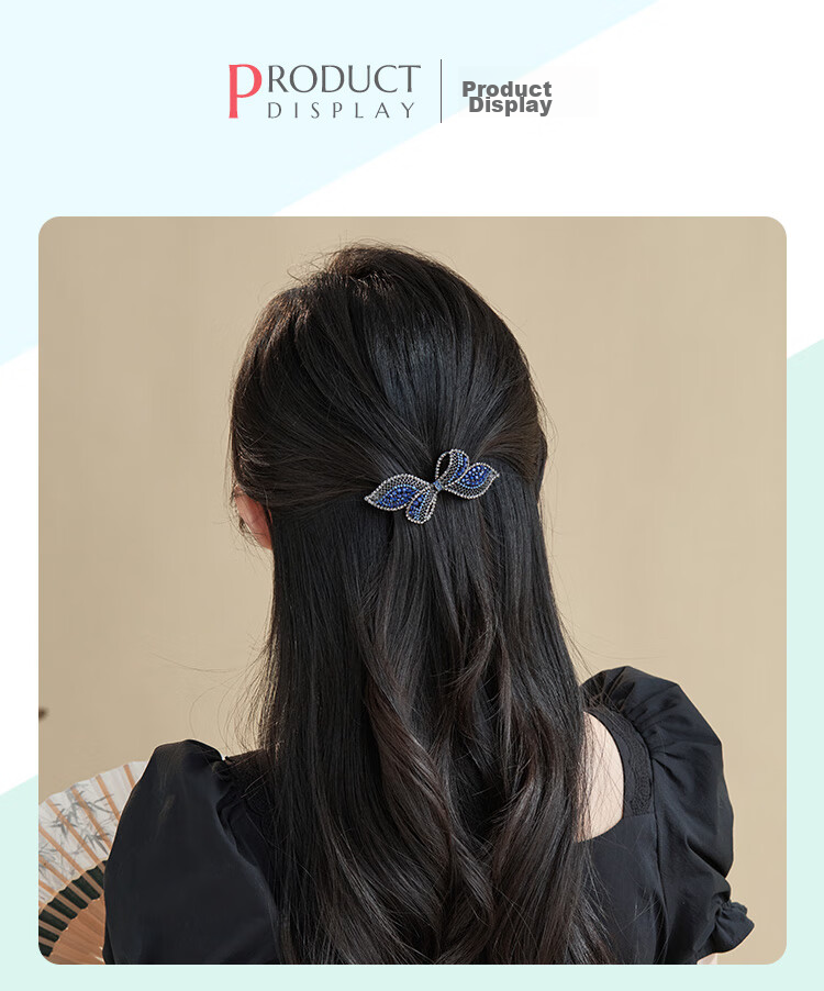 CHIMERA Spring Hair Clip, Back of Head Barrette, Half-Up Hairstyle Accessory, High-End Hairpin for Women, Mid-Autumn Festival Gift 4