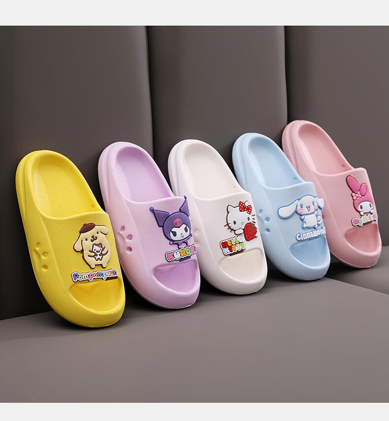 GUOLUOFEI Children's Slippers Summer Baby Bath Sandals for Boys And Girls Blue Cinnamoroll Design 160mm Inner Length 16cm 11