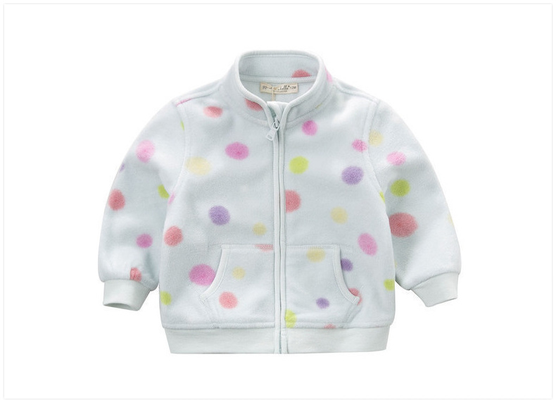 DAVE & BELLA Children's Outerwear, Spring And Autumn Clothing, Baby Stylish Clothes, Girls' Fleece Jacket 13