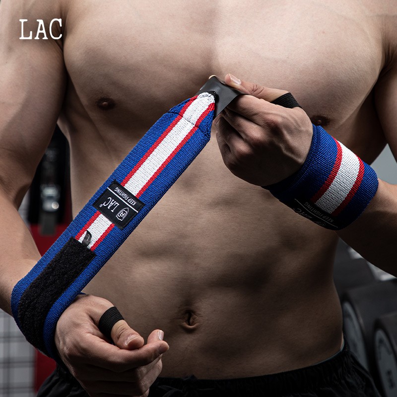 LAC Fitness Wrist Guard for Men, Bench Press Wrist Support, Weightlifting Strength Training Anti-Sprain Wraparound Sports Bandage Captain America