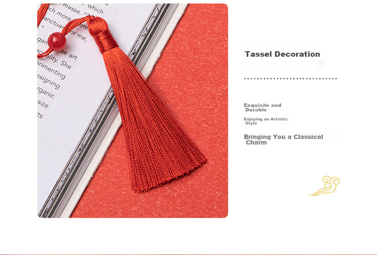 TIANSE Inspirational Brass Metal Bookmark Gift Box, Teacher's Gift, Chinese-Style Museum Palace Cultural And Creative Souvenir, Annual Meeting Birthday Party Favor TS5899 Golden Success 12