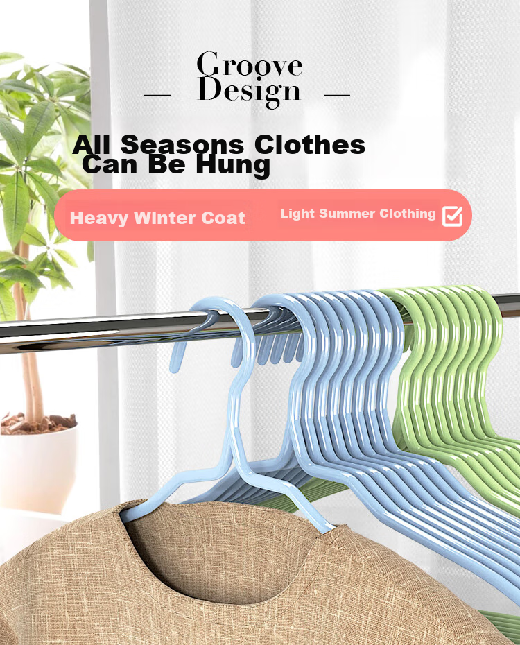 CHAHUA Clothes Hangers, Non-Slip And Traceless Drying Rack for Students' Dormitory, Clothes Hanger And Drying Support, 8 Pieces 3
