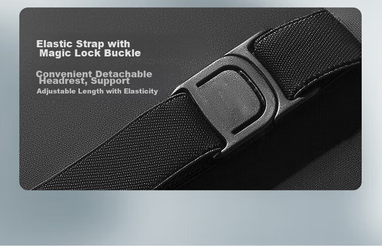Buleishen Car Headrest, Neck Support Pillow, Lumbar Support Cushion, Automotive Accessory, Black, Suitable for Xiaomi SU7 15