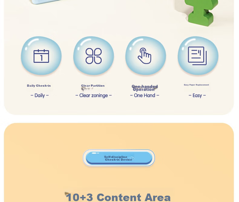 Deli 60*40cm Growth Self-Discipline Chart, Student Kindergarten Reward Stickers, Points for Good Habits, Top Student Habit Formation Course, Daily Check-In, Birthday Gift Stationery for Boys And Girls 3