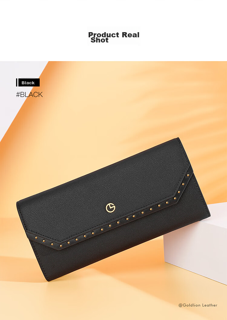 Goldlion Women's Wallet, Fashionable Long Style, Large Capacity Purse, Gift Box, Birthday Present 19