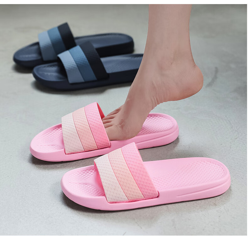 GUOLUOFEI Slippers for Men, Odor-Free, Summer Shower Home Use, Non-Slip Thick Sole, Anti-Odor, Women's Summer Bathroom Slippers, Sky Blue, Size 40-41 12