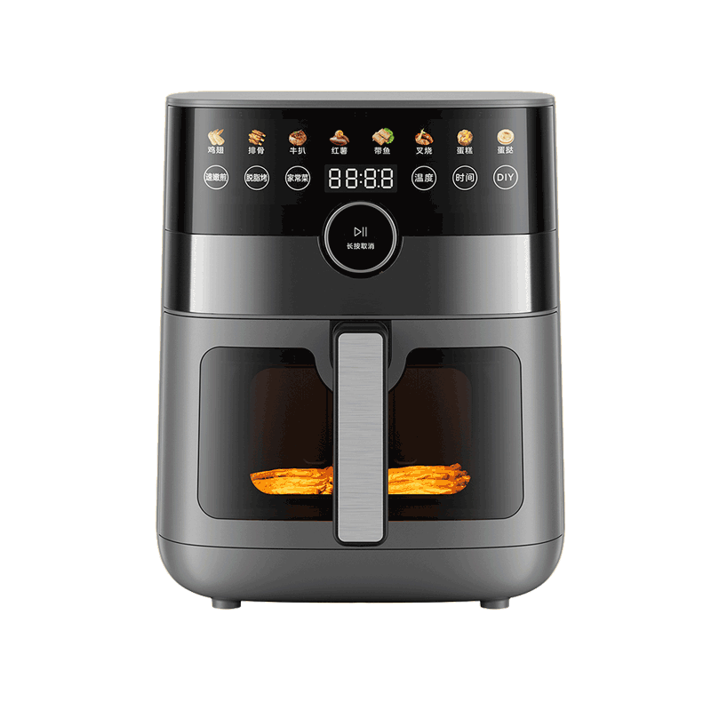 Midea Air Fryer with View Window, 2026 New Model, Steam And Bake All-In 6.5L, Home Use, Fat-Free, Antibacterial, No-Wash, Multifunctional, No-Flip, Smart Dual Heating Source, Self-Operated KZC6584