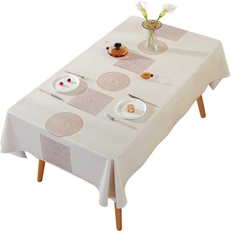 Ali Tablecloth, Waterproof, Oil-Resistant, Heat-Resistant, Luxurious Feel, Coffee Table Mat, PVC, Rectangular, Lucky Ball, 140*180cm