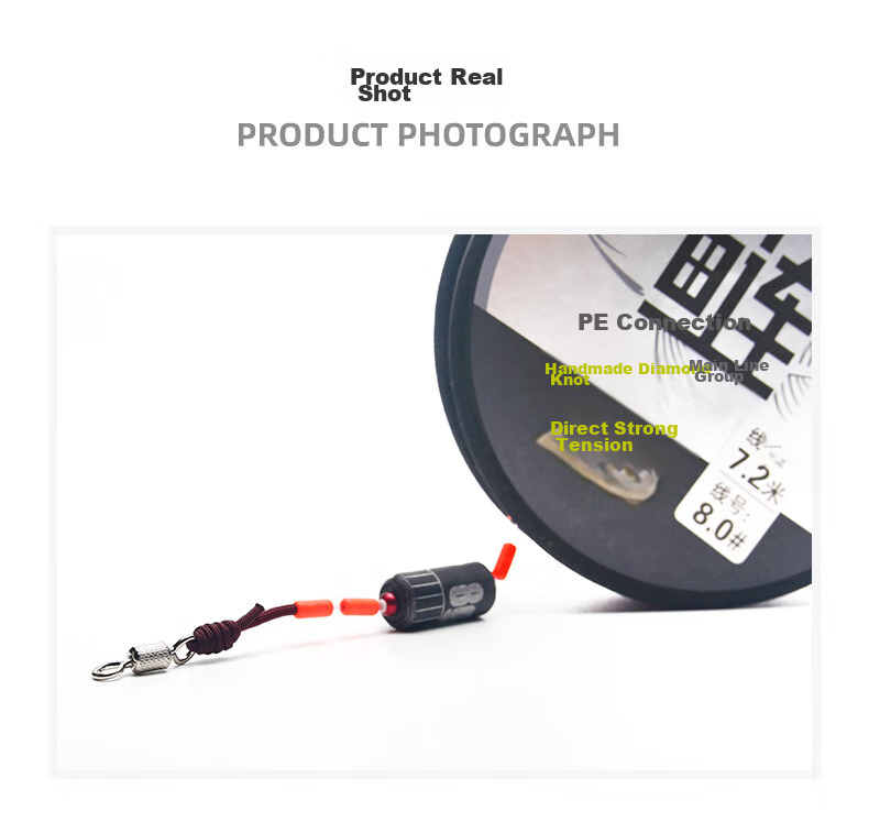 BKK Carp Fishing Line Set PE Reinforced Main Line for Float Fishing, Finished Product Line for Big Fish Carp And Silver Carp Fishing 4
