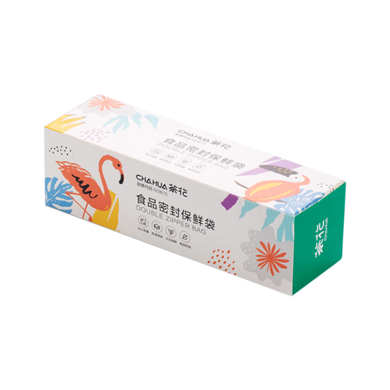 CHAHUA Sealed Bags, Refrigerator Storage Airtight Bags, Double-Ribbed Anti-Flavor Transfer, 25 Large Size, 990090