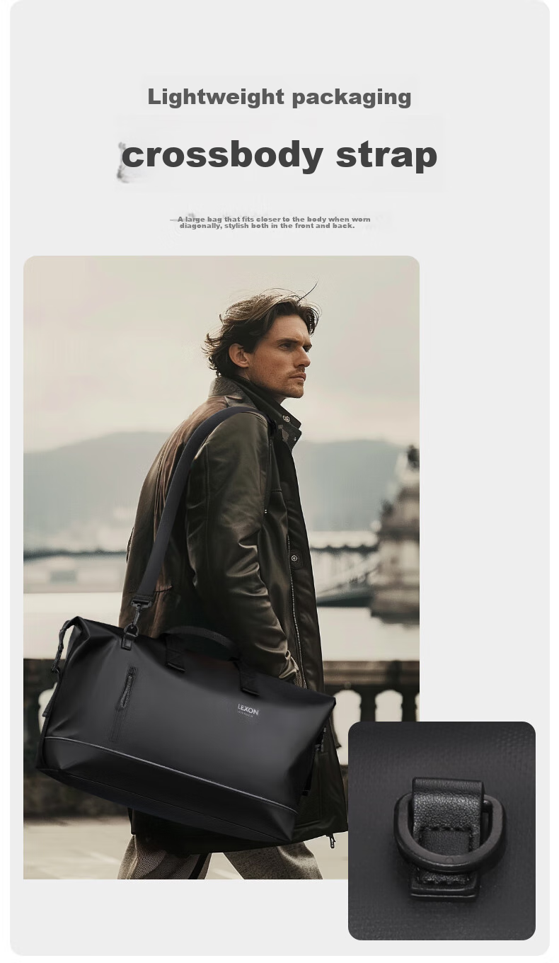 LEXON LEXON Travel Bag, Men's Handbag, Luggage Bag, Gym Bag, Large Capacity Business Travel Bag 8