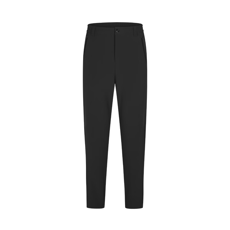 JD Original Fengdun 300 Soft Shell Pants, Wear-Resistant Outdoor Windproof Professional Hiking Trousers for Men, Obsidian Black, 3XL