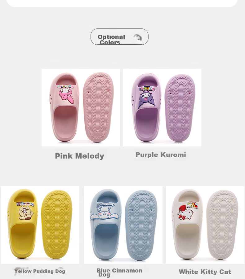 GUOLUOFEI Children's Slippers Summer Baby Bath Sandals for Boys And Girls Blue Cinnamoroll Design 160mm Inner Length 16cm 6