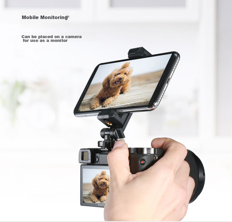 Ulanzi ST-14 Iron Man 3 Metal Phone Clamp for Horizontal, Vertical, Oblique And Overhead Shooting, Hot Shoe Mount for Universal Photography, Vlog, Short Video Selfie And Live Streaming, Desktop Gimbal Stand 6
