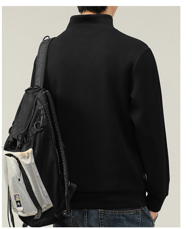JEEP SPIRIT Men's Sweatshirt, Long-Sleeved T-Shirt for Autumn And Winter, Loose-Fitting Casual Trendy Top for Men's Clothing 10