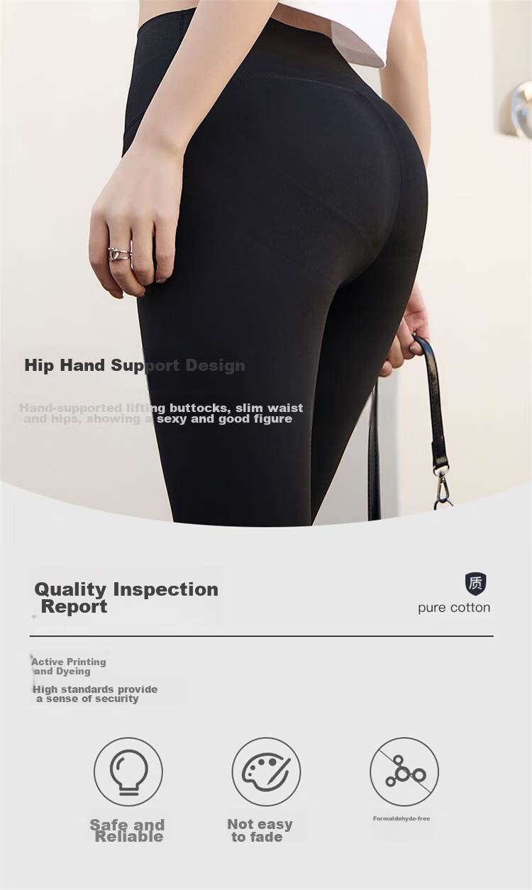 LangSha Shark Leggings for Women, Outer Wear, Spring And Summer, Seamless Yoga High-Waist Tight-Fitting Base Layer Pants 8