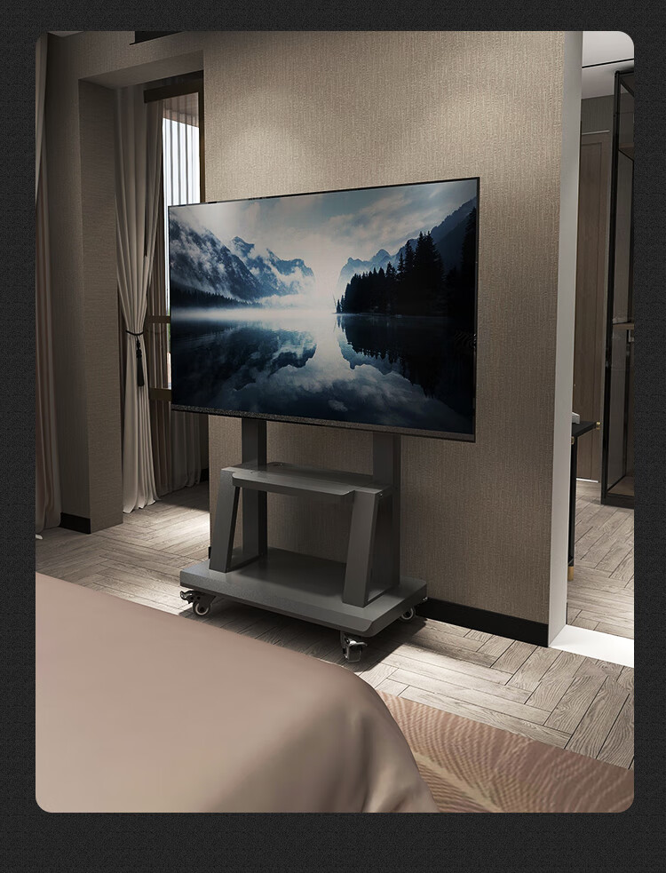 ProPre TV Mobile Floor Stand, 32-75 Inch TV Bracket, Compatible with Hisense TV Mobile Cart, Conference Movable Mount, Suitable for Honghe, Seewo Advertising Machine Stand 11