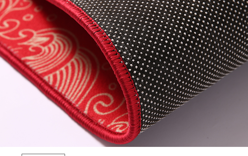 MOON TIME Entrance Mat, Doorway Foot Mat, Indoor Doormat, Red Non-Slip Dirt-Resistant Floor Mat, 50*80cm, Warm Home 10