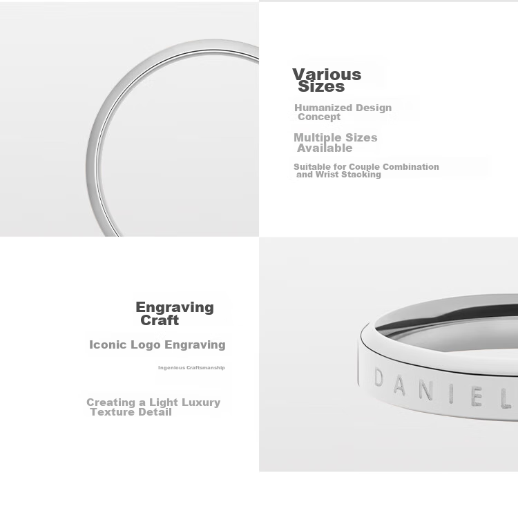 DanielWellington DW Ring for Men, Classic Starlight Silver Couple Rings, Size 66 036, Birthday Gift for Me 4