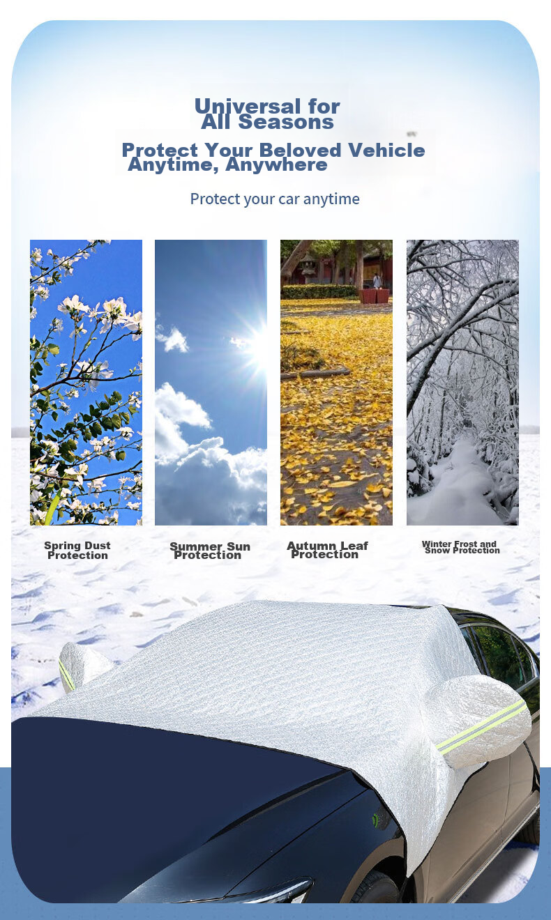 Boergai Car Sunshade, Vehicle Sun Umbrella, Sun Protection Shade, Windshield Cover, SUV-Specific Sun Visor, Heat Insulatio 3