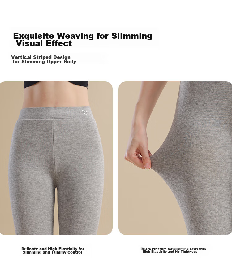 MiiOW Fleece-Lined Leggings for Women, New Style for Autumn And Winter 2026, Thick Warm Flat-Front Brushed Fleece-Lined Leggings for Outer Wear 15