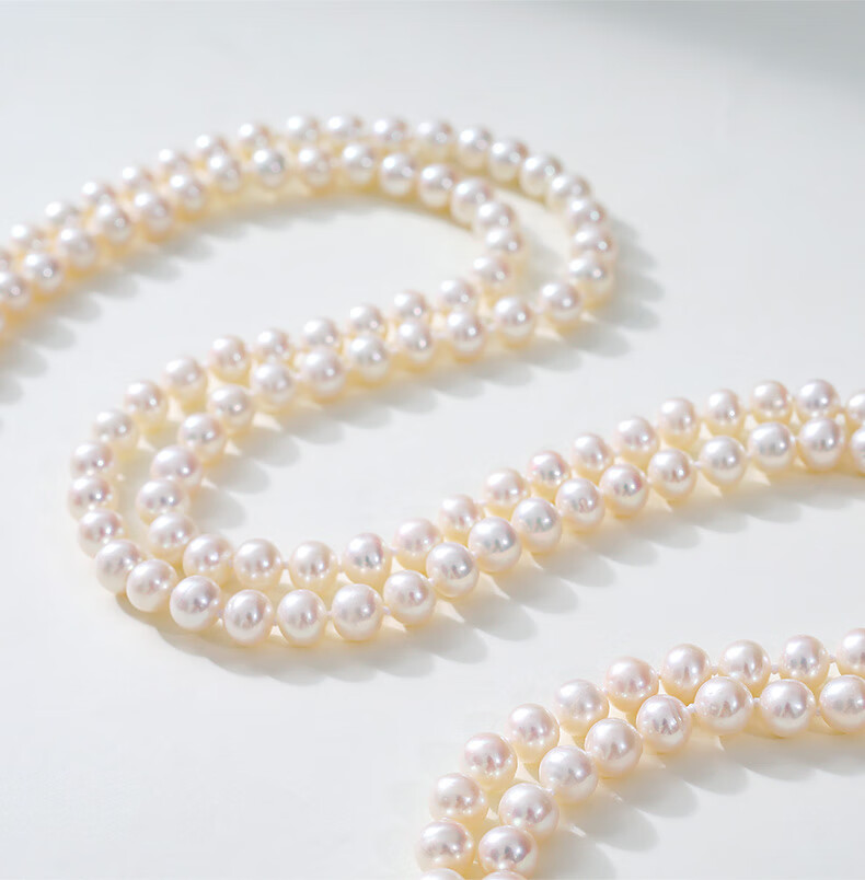 Daimi Seedless Near-Round 8.3-9.3mm 120cm Freshwater Pearl Necklace Sweater Chain Mother's Day Gift for Mom And Mother-I 6