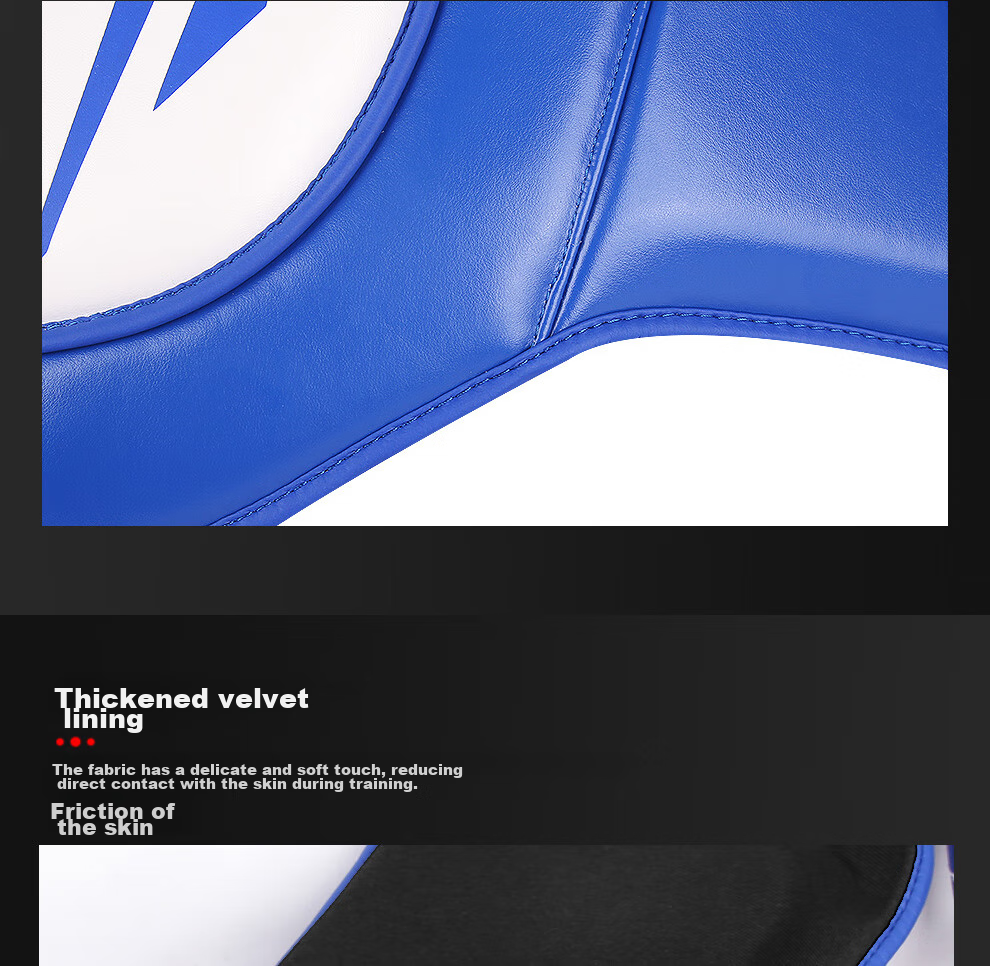 Jingpai Boxing And Kickboxing Chest Protector for Adults, Children, Boys And Girls, Professional Training, Competition, Thickened Armor, Blue, Size L 8