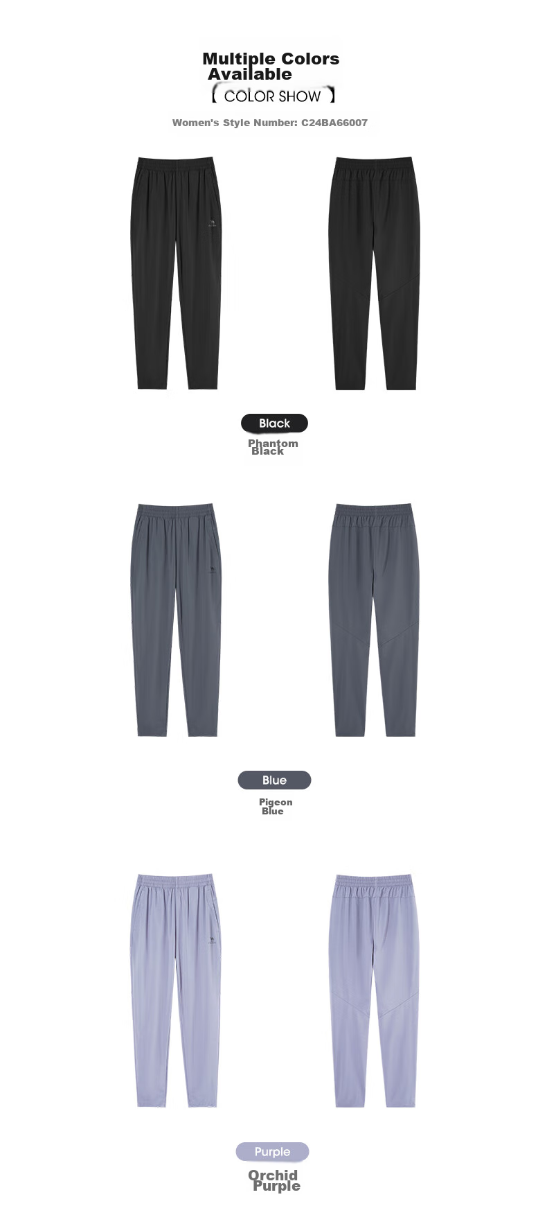 CAMEL Ice Silk Casual Pants for Men, Summer New Loose Straight-Leg Quick-Dry Sun Protection Dad Running Sports Trousers 19