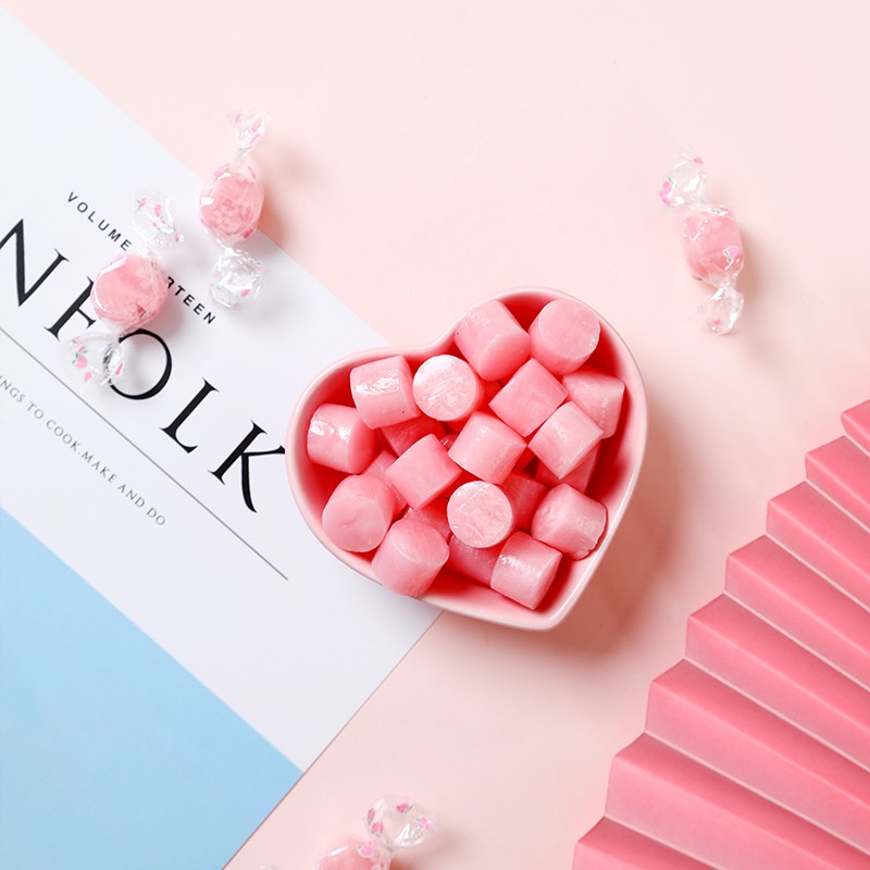 锦大白桃味水果糖 500g/袋 糖果 喜糖 硬糖 婚庆婚礼 生日礼物