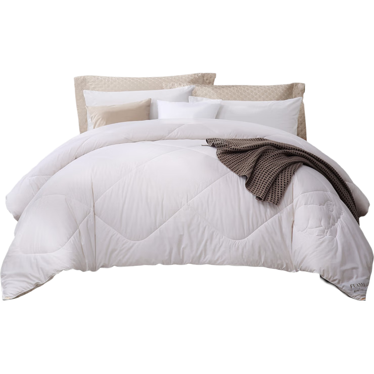 FUANNA 100% Australian Imported Pure Wool Comforter, Winter Thickened Duvet Insert, Pure Cotton Double Size Approximately 8.2 Jin (4.1 Kg), 203*229cm