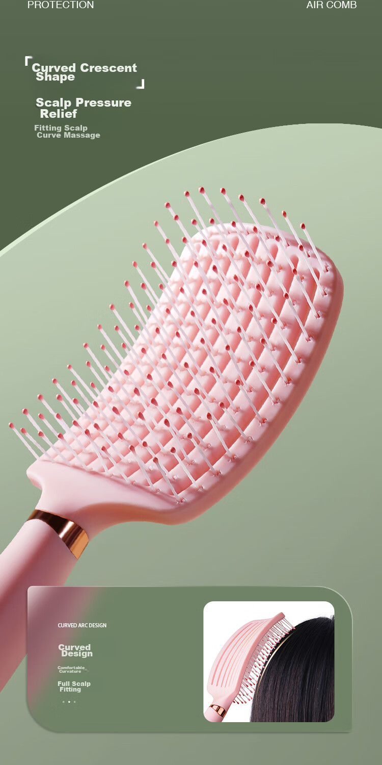 Creative Art Ribs Comb High Crown Volumizing Tool for Women, Long Hair Styling Comb with Wide Teeth for Curly Hair And Me 6