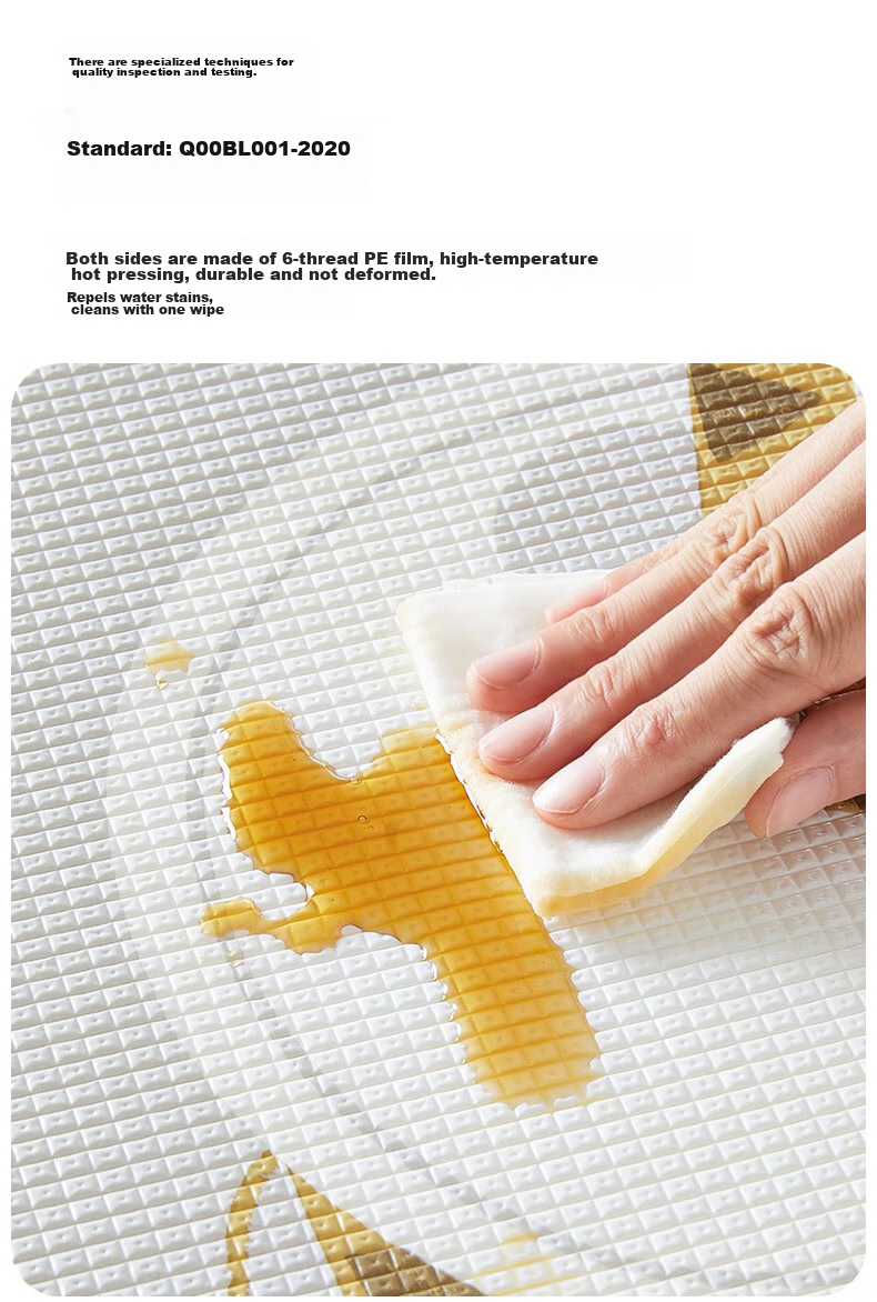 KUB Baby Crawling Mat, Interlocking Thickened XPE, Infant Play Mat, Living Room Children's Floor Mat, 9 Pieces - 165*165*2cm 10