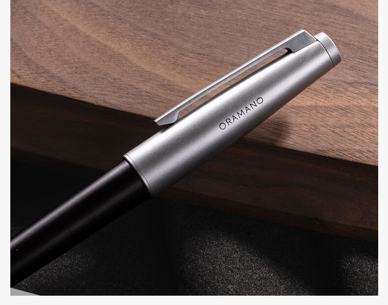 Deli Premium Ultra-Smooth Retractable Gel Pen, 0.7mm Bullet Tip, Metal Barrel, Business Wood Grain Signature Pen, Hu Ge Signature Gift Box Set, Single Pen A6Pro-07 7