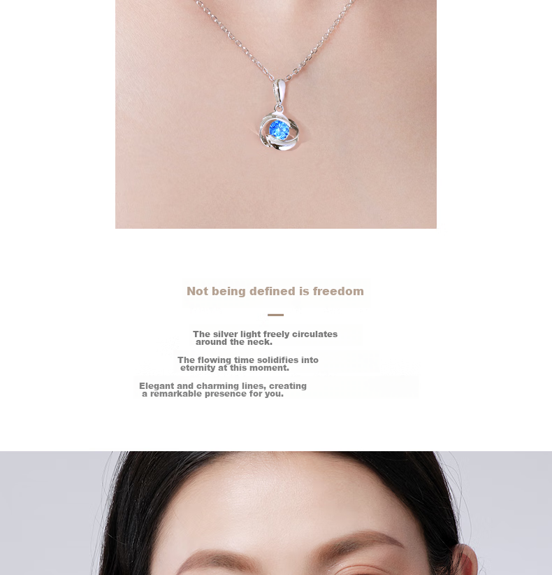 Fanci Mobius Ring White Necklace Women's Clavicle Chain Birthday Gift Jewelry for Girlfriend 7