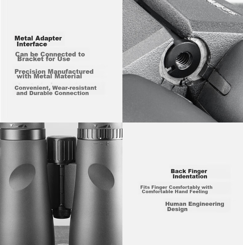 Panda Binoculars, High-Definition, High-Magnification, Professional-Grade, Military-Grade Magnesium Alloy, Low-Light Night Vision, ED Coated, Nitrogen-Filled, Waterproof, 10×42 27