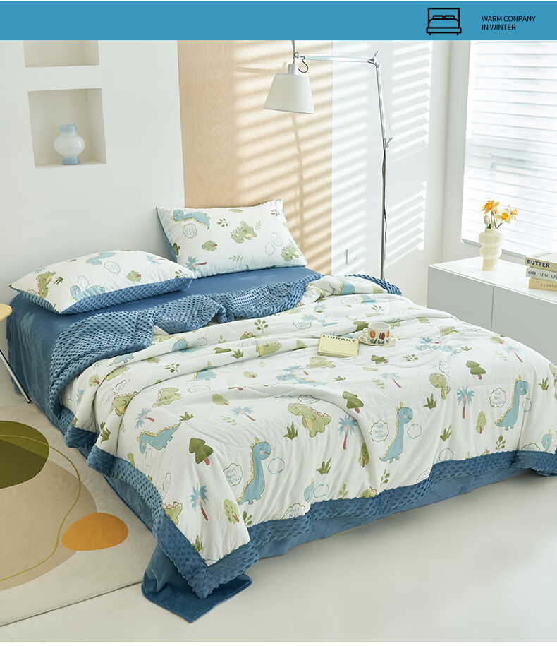 Grace Class A Fabric Doudou Fleece Summer Quilt, Single Person Summer Air Conditioning Quilt, Cooling Comforter, 150*200cm 8