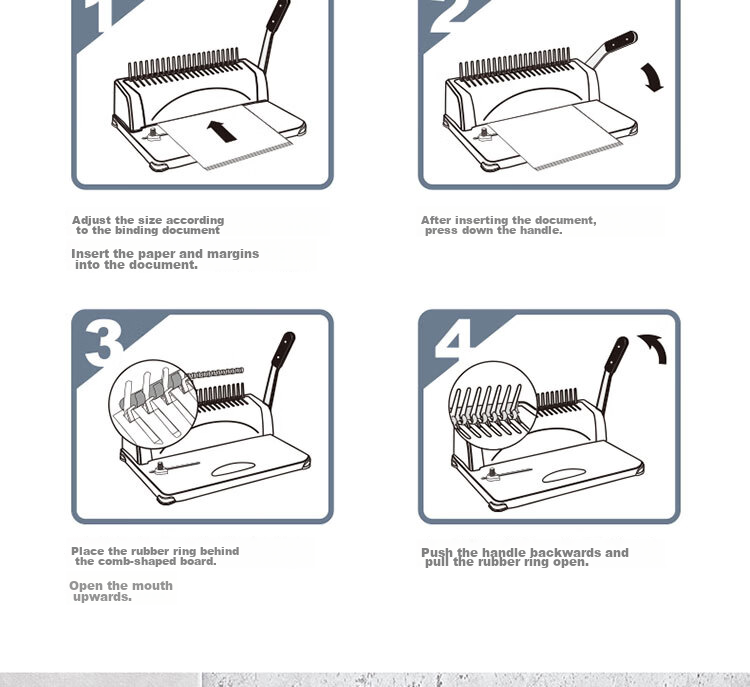 Deli Low-Force Ring/Buckle Binding Machine, 21-Hole Document File Tender Punched Machine/puncher, 3870N [Please Check for Free Gifts after Placing Order] 19