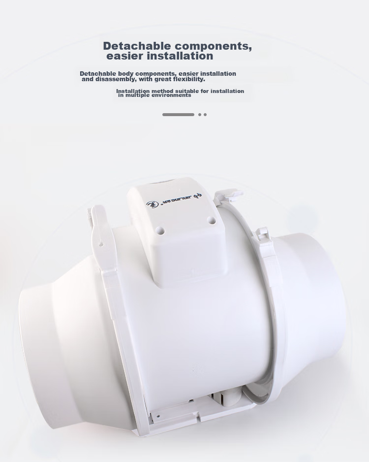 JINLING Duct Fan Exhaust Fan for Bathroom Ventilation, Kitchen Duct Extractor Fan, 6-Inch, DPT15-44 12